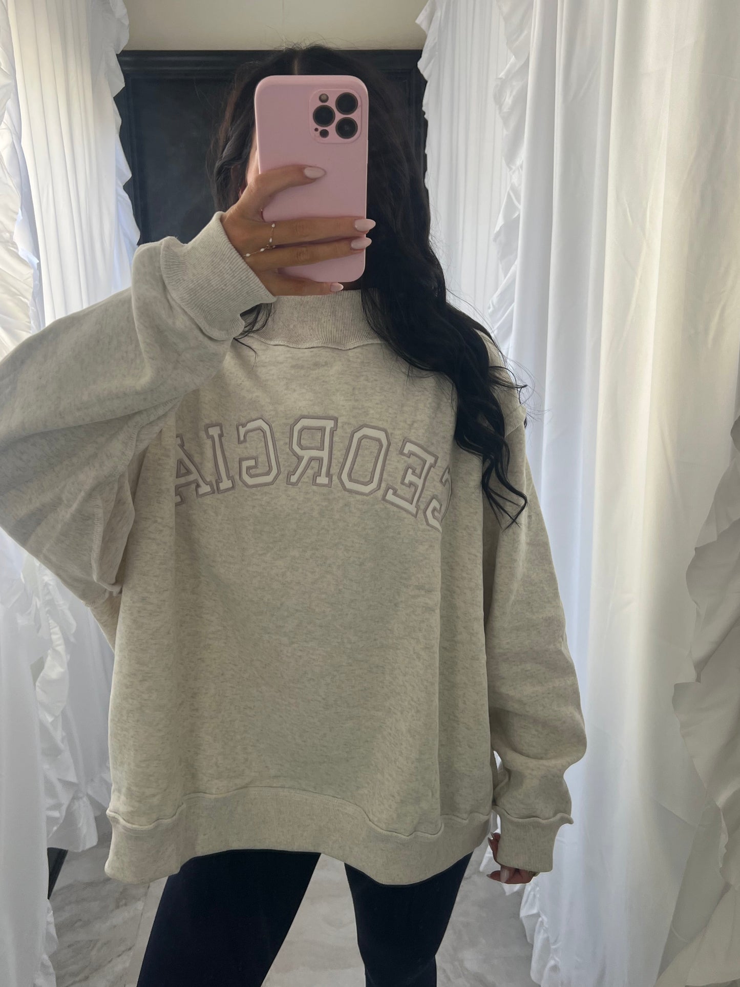 Georgia Mock Neck Sweatshirt