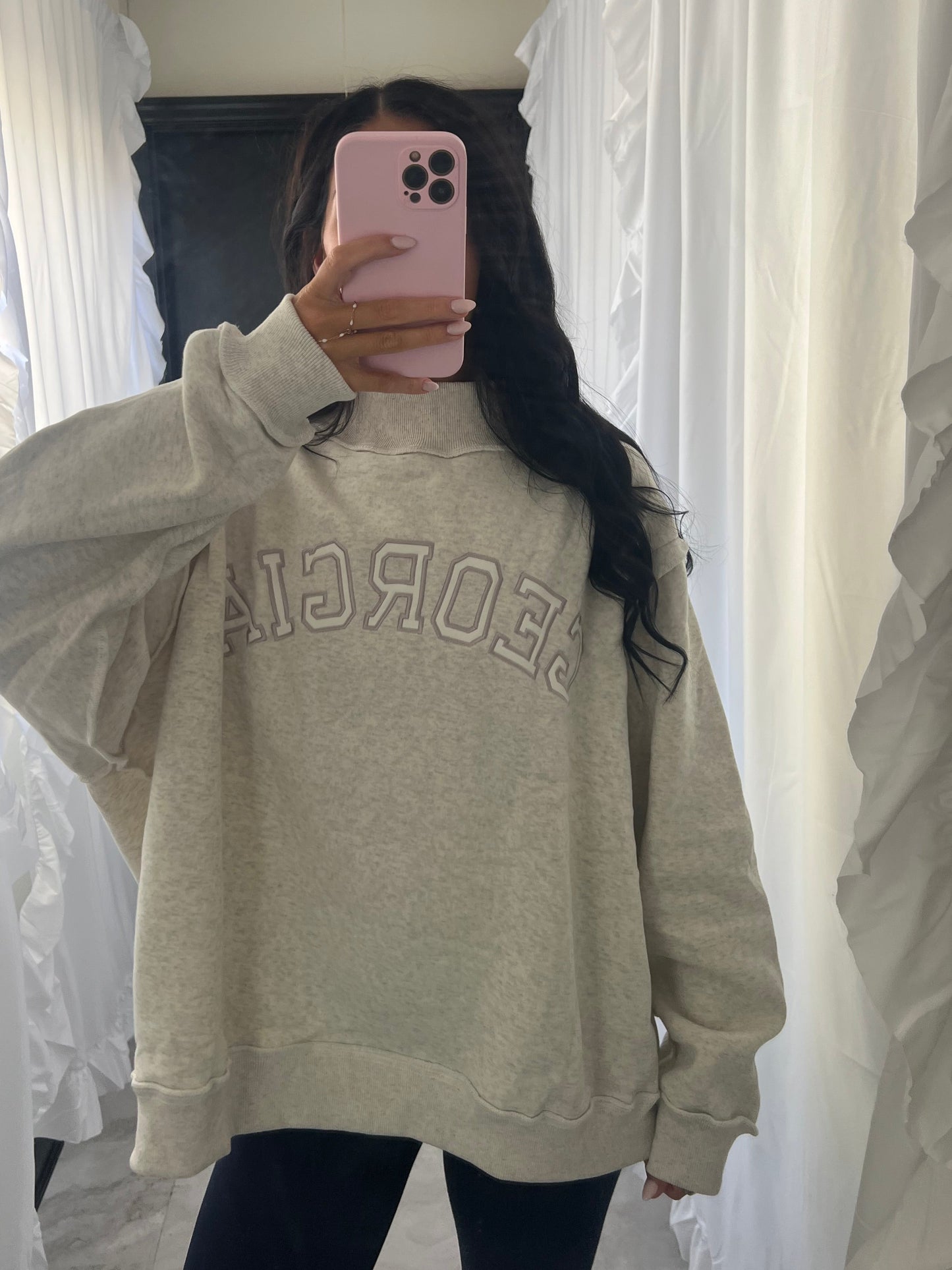 Georgia Mock Neck Sweatshirt