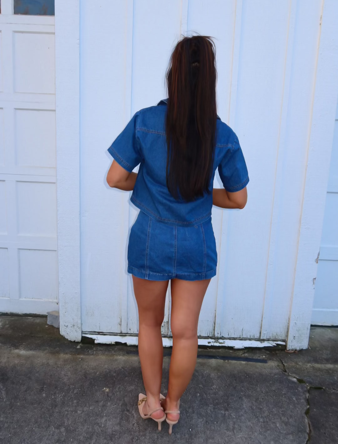 Mini Jean Skort