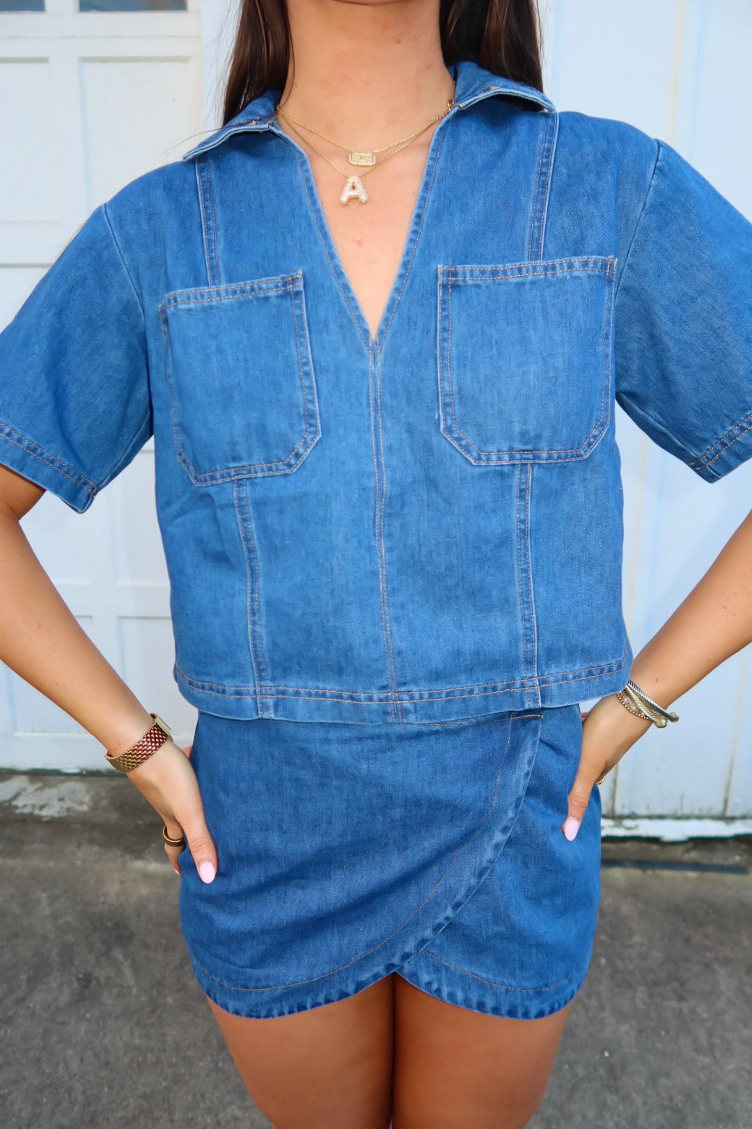 Mini Jean Skort