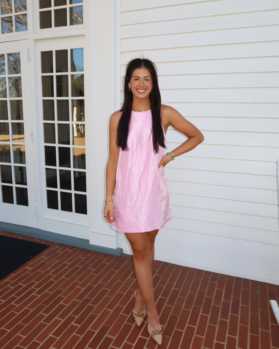 Shine Satin Sleeveless Mini Dress
