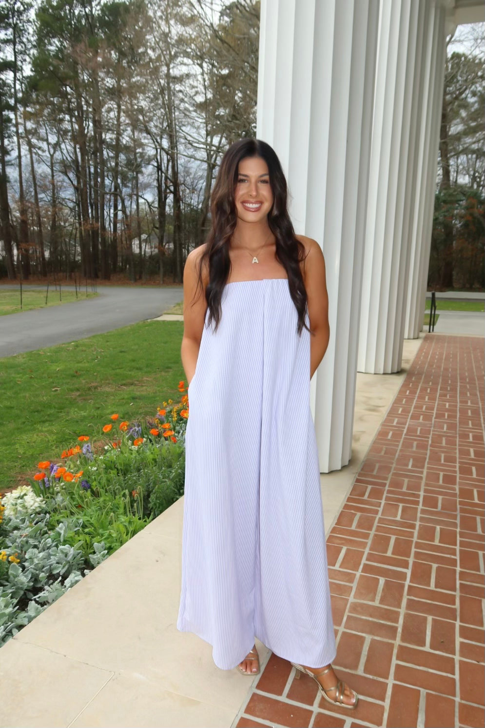 Strapless Flowy Jumpsuit