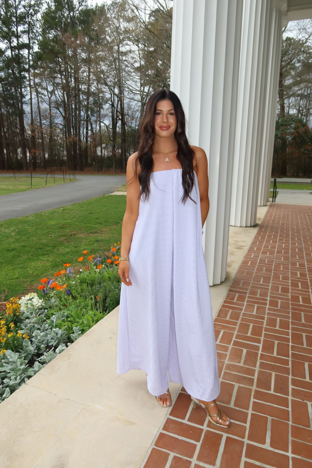 Strapless Flowy Jumpsuit