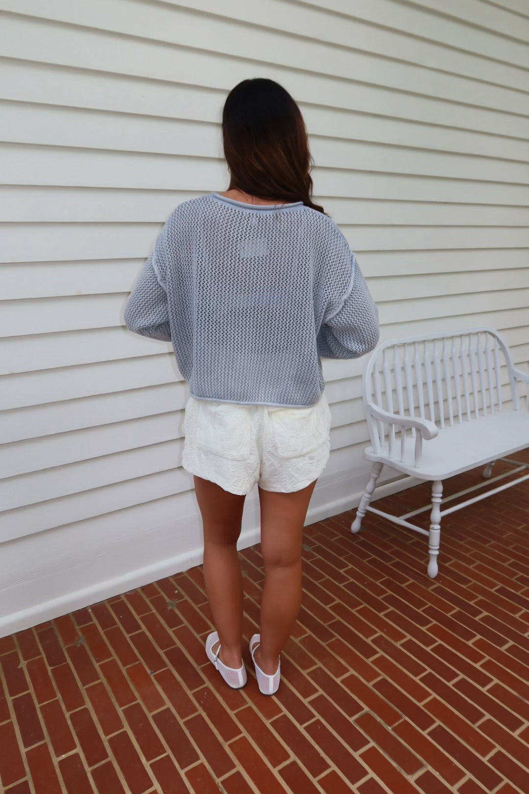 Flag Knitted Sweater Top