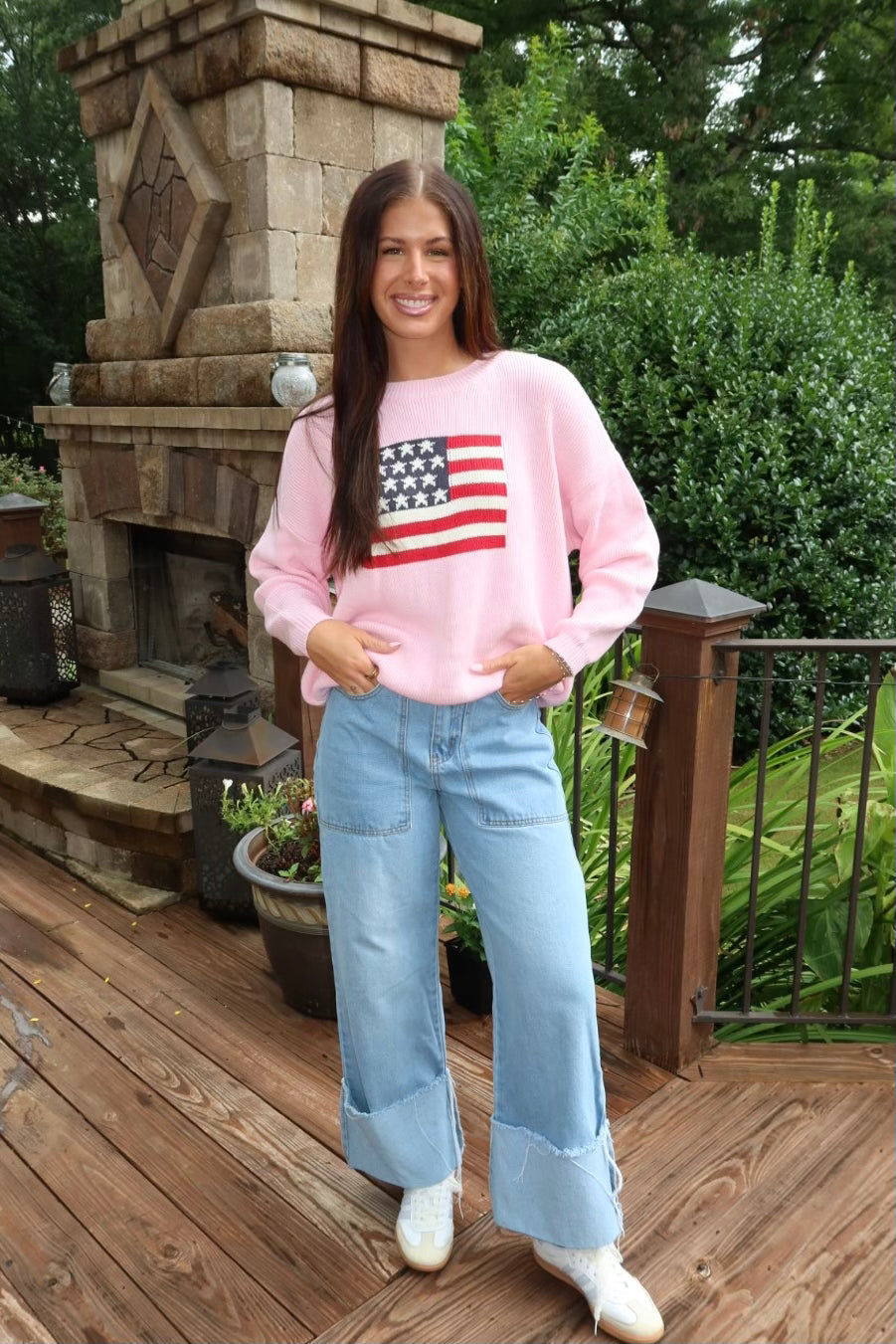 American Flag Sweater