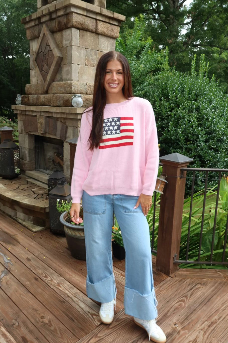 American Flag Sweater