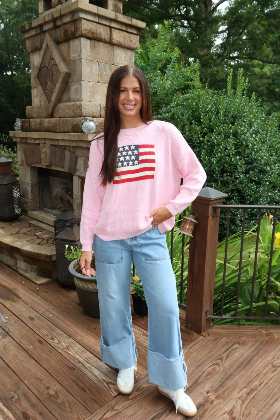 American Flag Sweater
