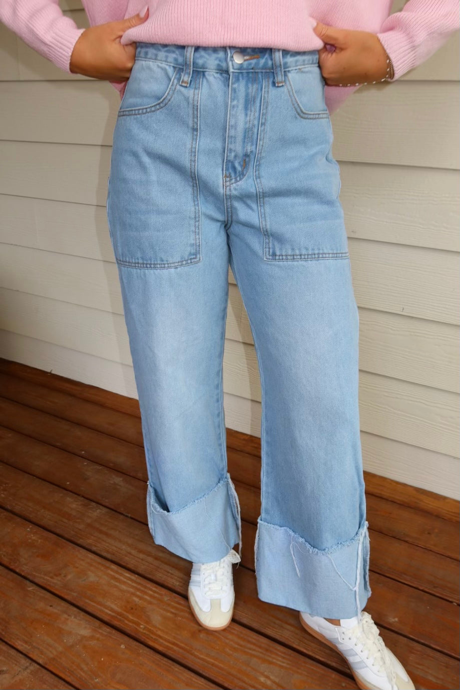 Cuffed Jeans