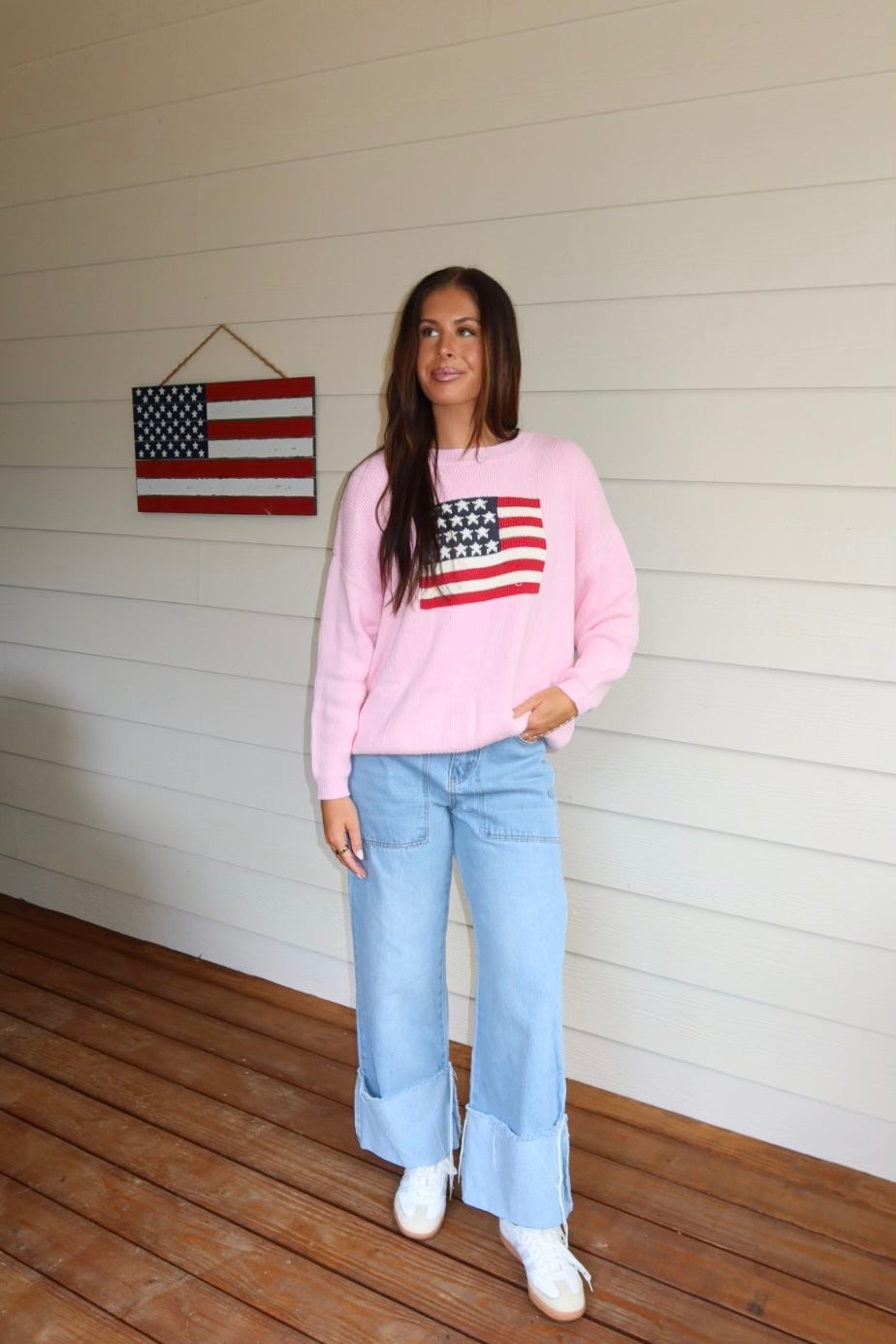 American Flag Sweater