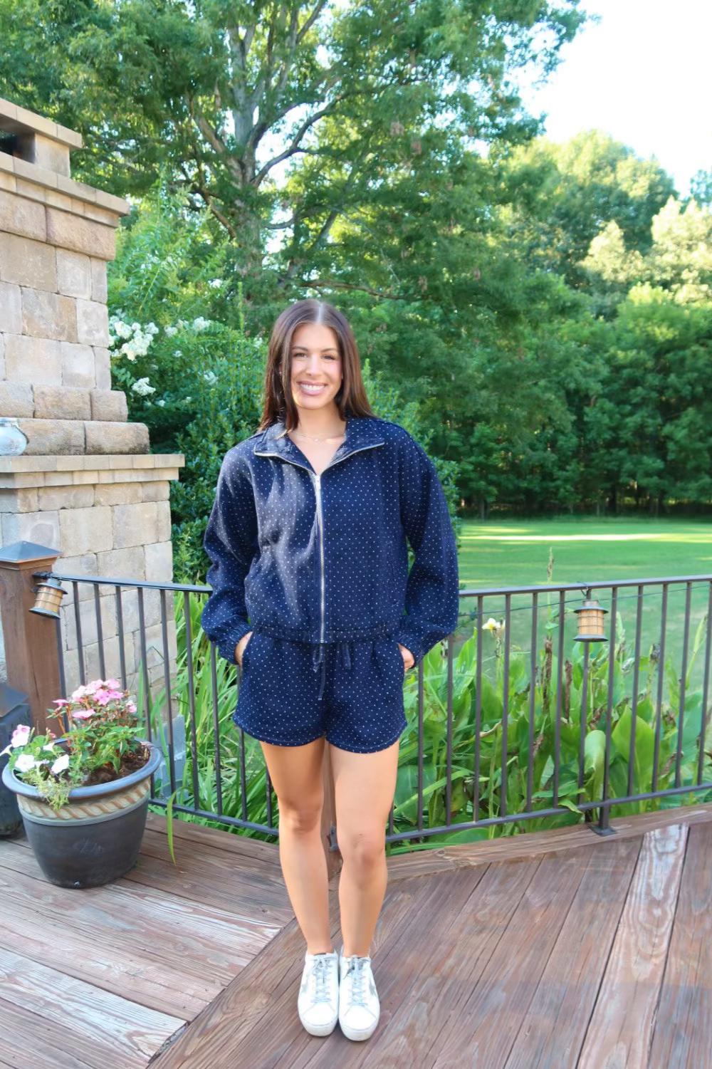 Polka Dot Denim Set