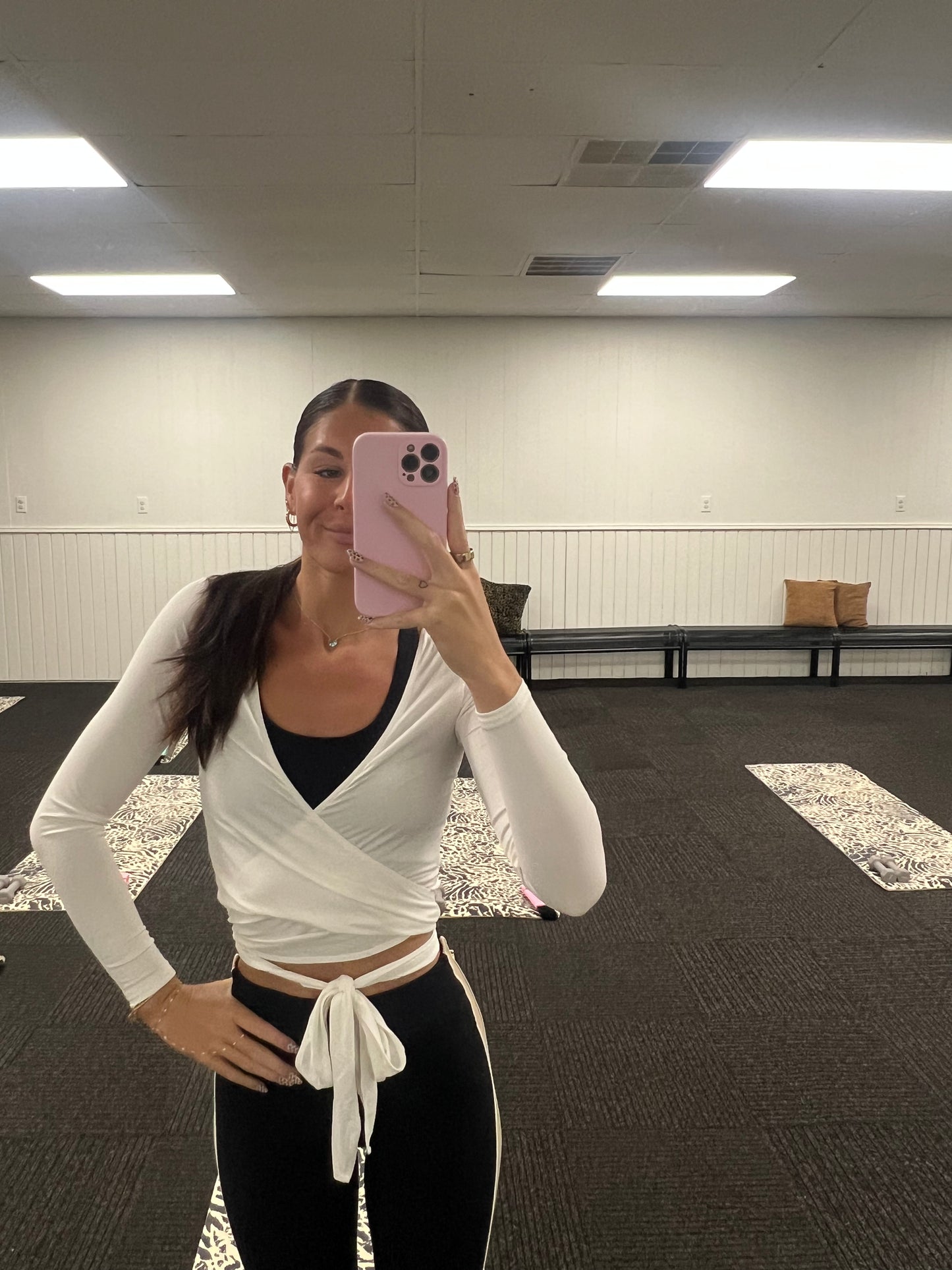 Long Sleeve Wrap Top