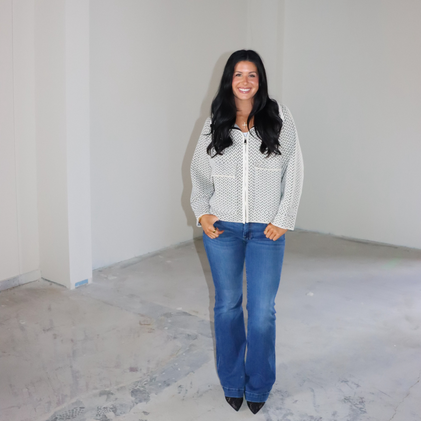 Zip-Up Pluffy Jacket