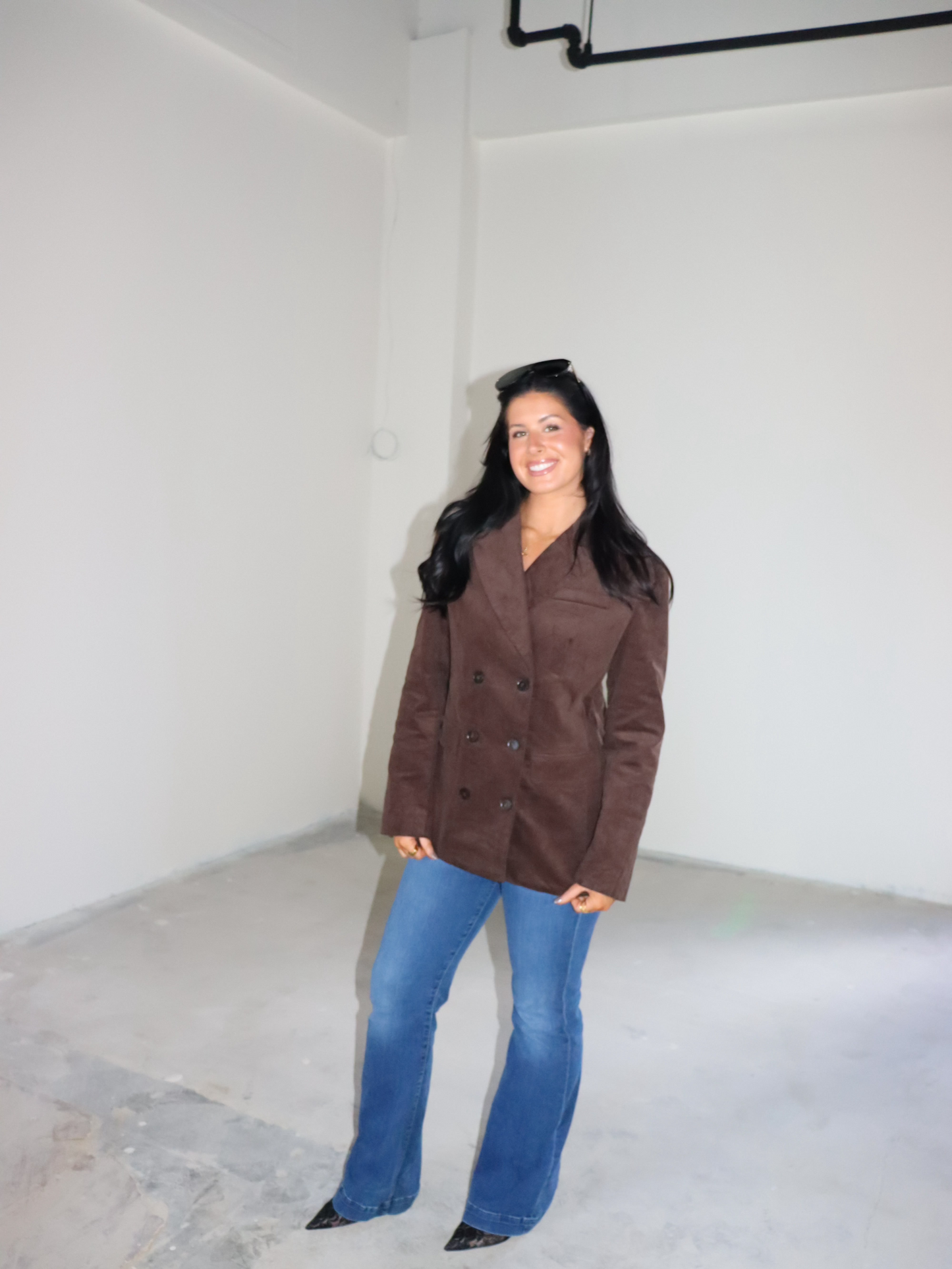 Corduroy Double Breasted Jacket