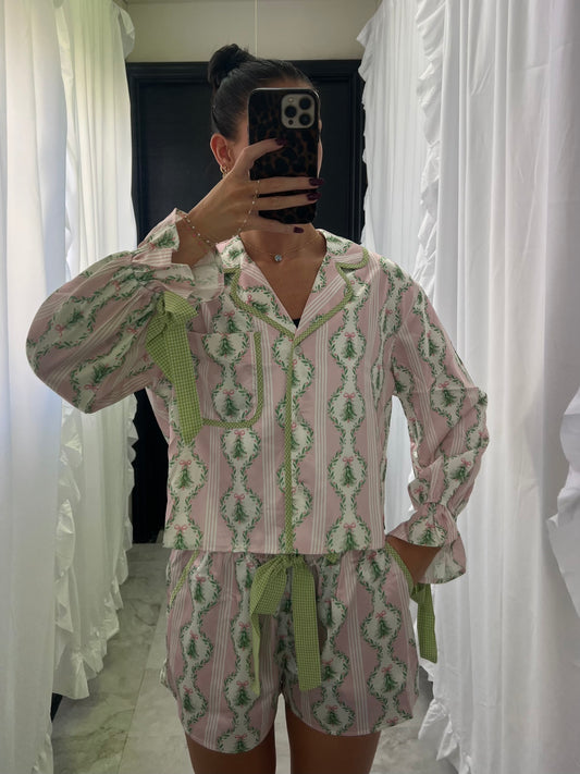 Satin Christmas Pajamas