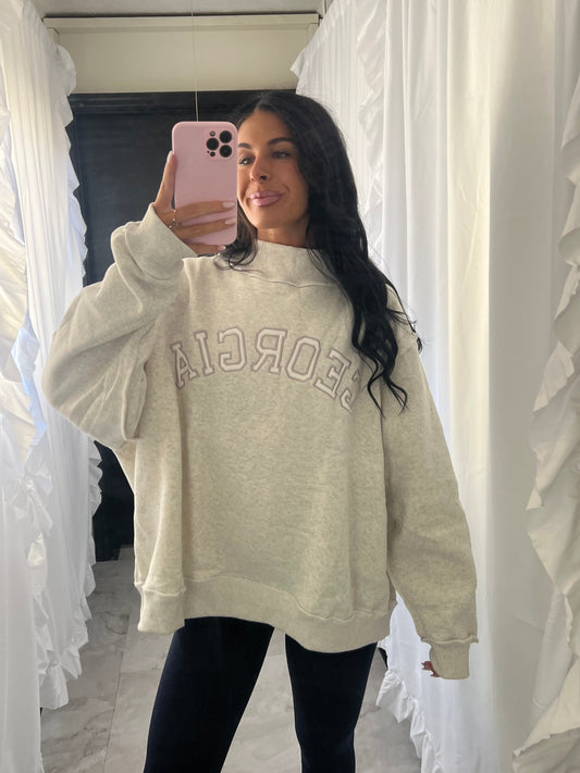 Georgia Mock Neck Sweatshirt