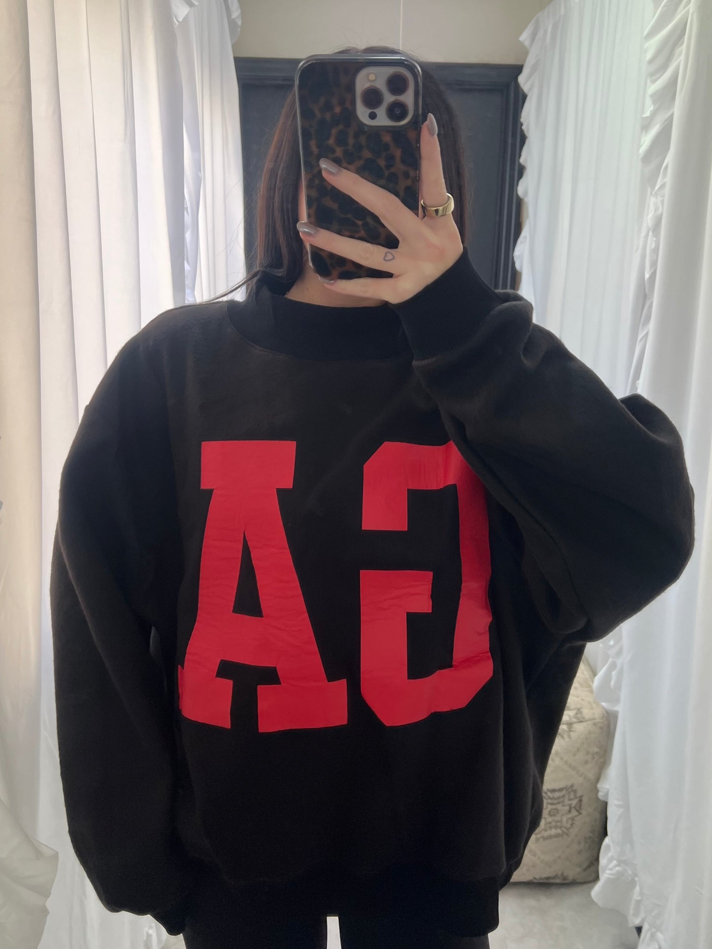 Georgia Reversible Mockneck Black