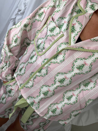 Satin Christmas Pajamas