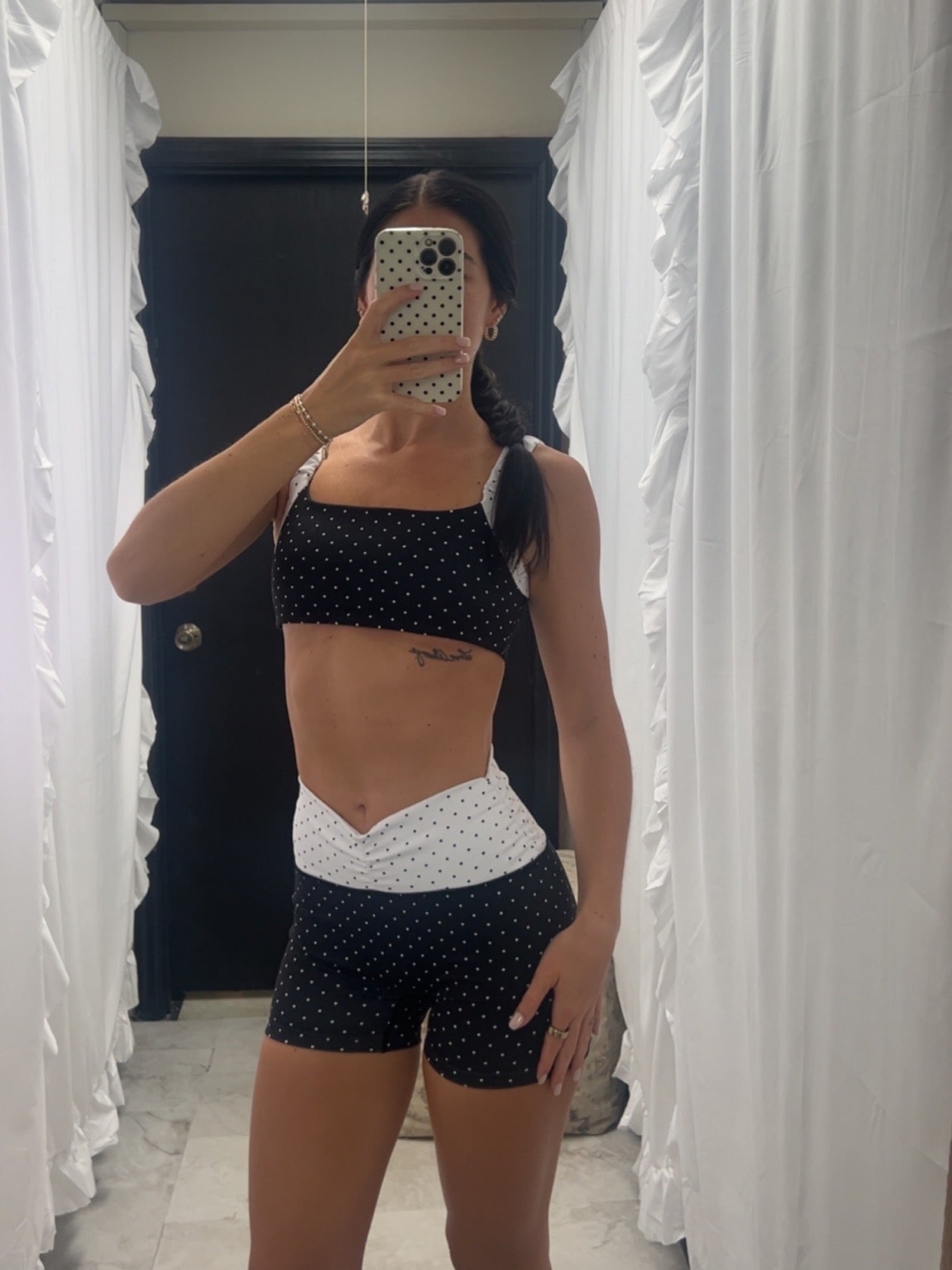 Polka Dot Biker Shorts