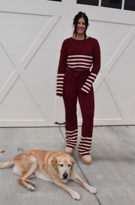 Teagan Sweater Crop Top & Pants