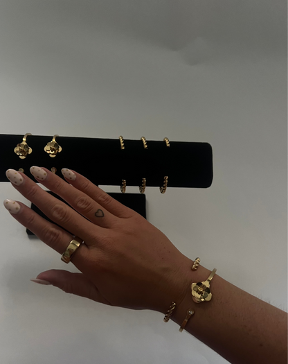 Flower Cuff Bracelet