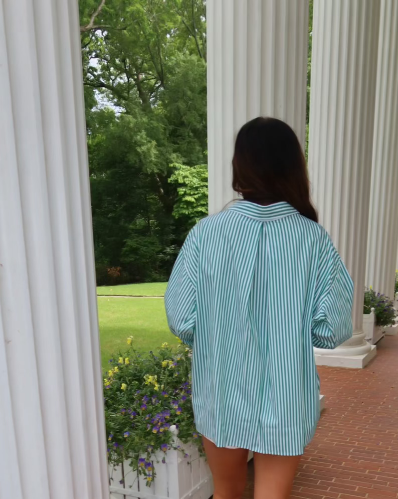 Luna Striped Oversized Shirt