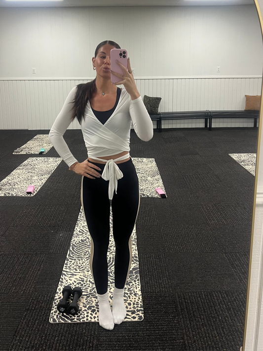 Long Sleeve Wrap Top