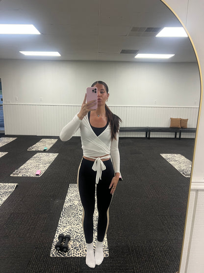 Long Sleeve Wrap Top