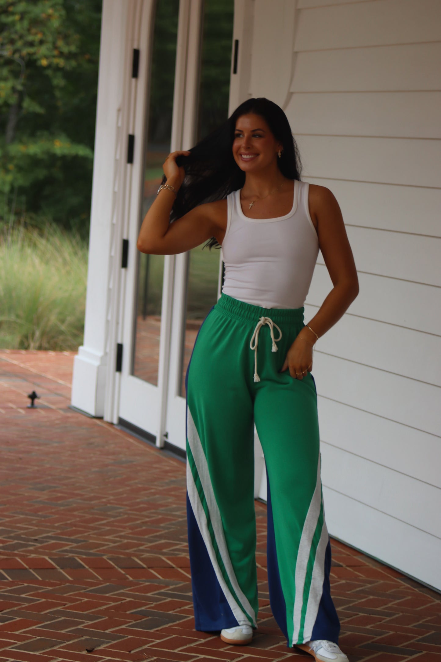 Green Navy Pants