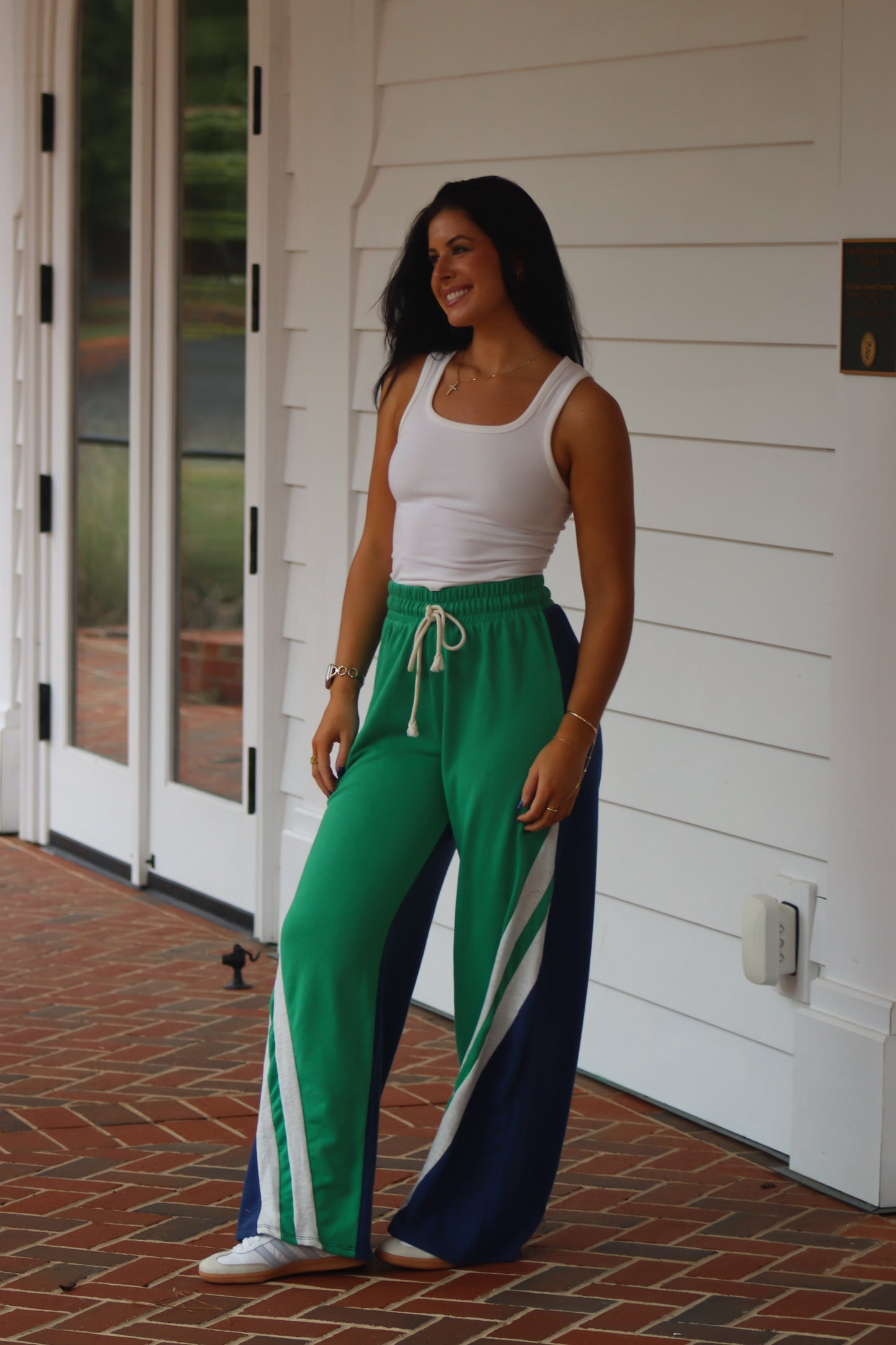 Green Navy Pants