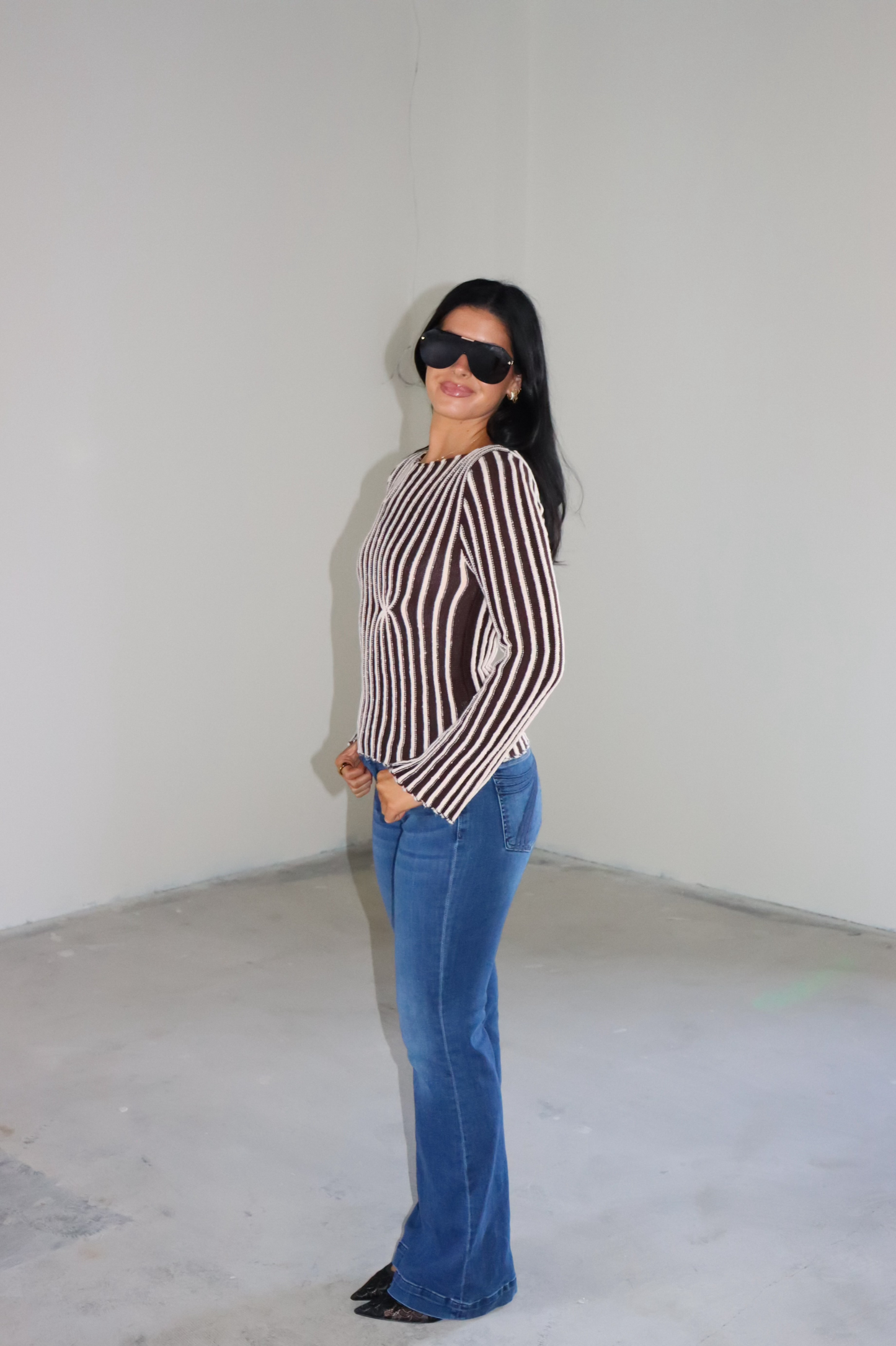 Striped Knit Top