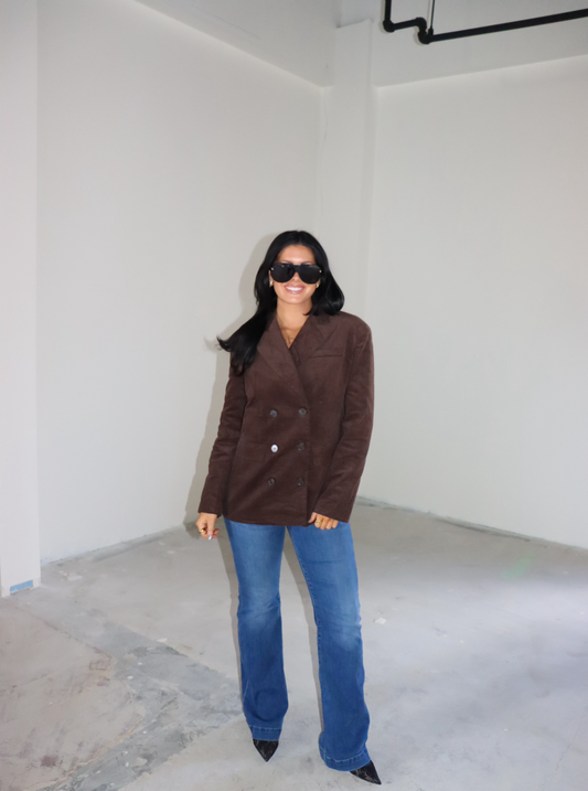 Corduroy Double Breasted Jacket