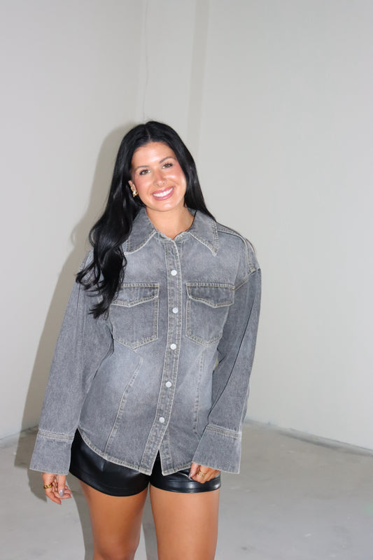 Denim Button Down Shirt